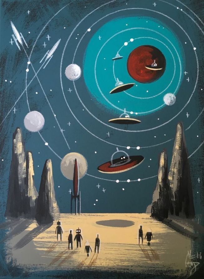 El Gato Gomez Painting of Space